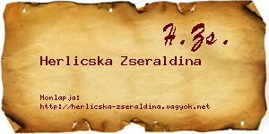 Herlicska Zseraldina névjegykártya